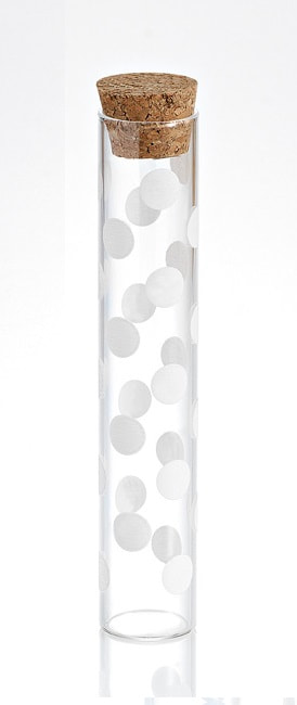 202-7324 ΜΠΟΜΠΟΝΙΕΡΑ ΛΕΥΚΟ ΠΟΥΑ ΓΥΑΛΙΝΟΣ ΣΩΛΗΝΑΣ ΜΕ ΦΕΛΛΟ Φ2Χ12 - Image 1